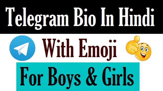 102+ Attitude Bio For Telegram For Boy And Girls Hindi English