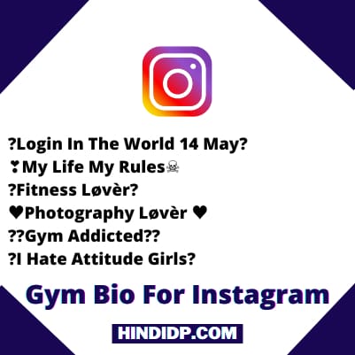 Gym Fitness Bio For Instagram For Boys